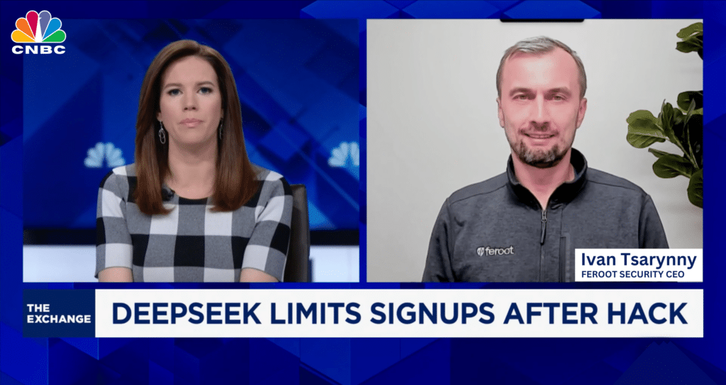 CNBC: Feroot Security CEO, Ivan Tsarynny, Talks about DeepSeek’s Hidden Data Harvesting Risks
