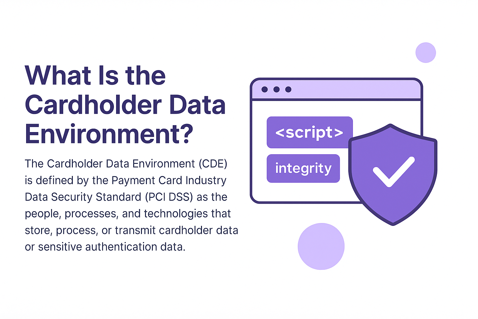 Cardholder Data Environment Education Center banner.
